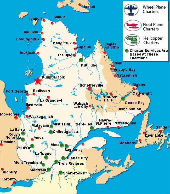 Kuujjuarapik Charter Flights